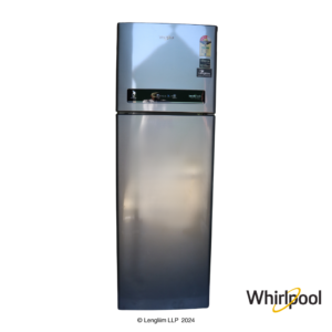 Whirlpool 263 Liters 3 Star Double Door Convertible Fridge (Magnum Steel, 21257) Front View