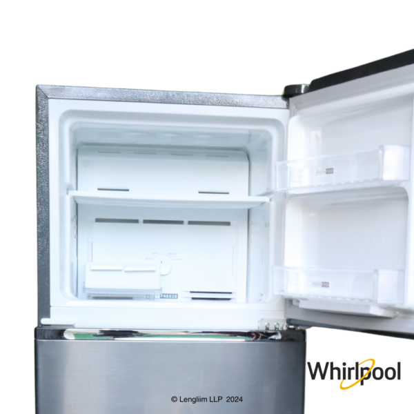 Whirlpool 235 Liters 3 Star Double Door Fridge (German Steel, 21990) Freezer Box