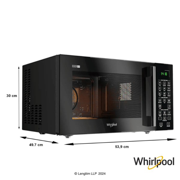 Whirlpool Magicook Pro 29L Convection Microwave (Air-Fryer with Baking Plate, 50056) Dimensions