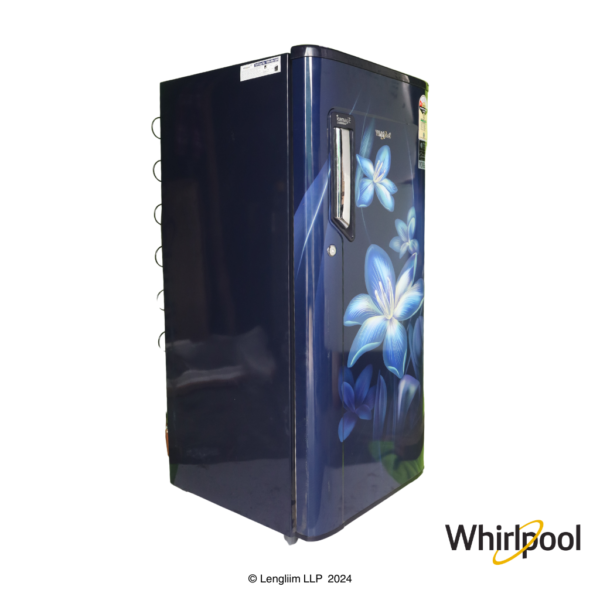 Whirlpool 180 Liters 1 Star Single Door Fridge (Sapphire Gloria, 72476) Front Angle View