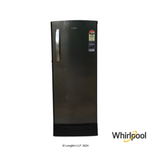 Whirlpool 192 Liters 4 Star Single Door Fridge with Base Drawer (Steel Onyx, 72584) Front View