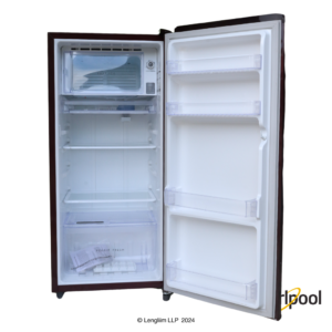 Whirlpool 184 Liters 2 Star Single Door Fridge (Wine Belita, 73213) Front View with Door Open