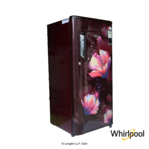 Whirlpool 184 Liters 2 Star Single Door Fridge (Wine Belita, 73213) Front Angle View