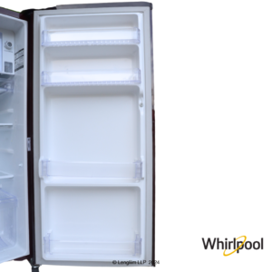 Whirlpool 184 Liters 2 Star Single Door Fridge (Wine Belita, 73213) Fridge Door Shelves