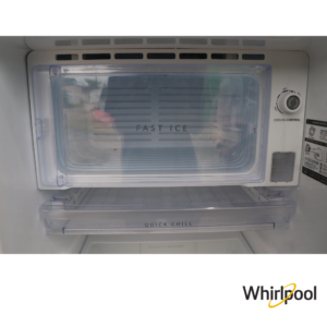 Whirlpool 184 Liters 3 Star Single Door Fridge with Base Drawer (Wine Serena, 73252) Freezer Interior View