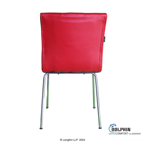 Dolphin DF 144 Dining Chair (Red) Back View