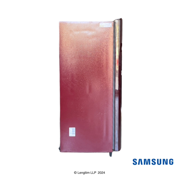 Samsung 184 Liters 1 Star Single Door Fridge (Mystic Overlay Red, RR19C2YCZ6R) Side View