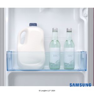 Samsung 183 Liters 2 Star Single Door Fridge (Blooming Saffron Red, RR20C2712R8) Door Drawer