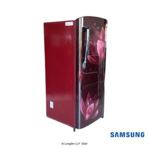 Samsung 183 Liters 2 Star Single Door Fridge (Blooming Saffron Red, RR20C2712R8) Actual Front Angle View