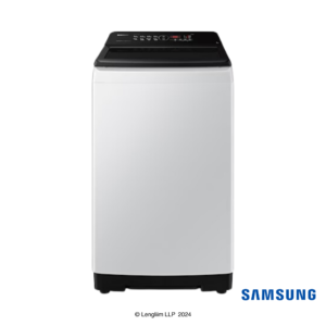 Samsung 7 Kg EcoBubble Top Load Fully Automatic Washing Machine (Light Gray, WA70BG4441BG) Front View