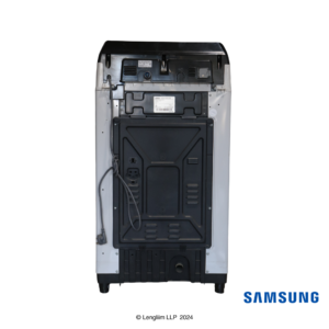 Samsung 7 Kg EcoBubble Top Load Fully Automatic Washing Machine (Light Gray, WA70BG4441BG) Actual Back View