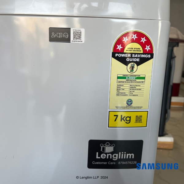 Samsung 7 Kg EcoBubble Top Load Fully Automatic Washing Machine (Light Gray, WA70BG4441BG) Actual Star Rating