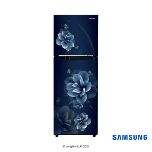 Samsung 236 Liters 2 Star Double Door Refrigerator (Camellia Blue, RT28C3022CU) Front View