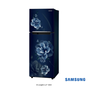 Samsung 236 Liters 2 Star Double Door Refrigerator (Camellia Blue, RT28C3022CU) Front Angle View