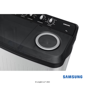 Samsung 7.5 Kg Semi Automatic Washing Machine with Hexa Storm Pulsator (Black, WT75C3200GG) Spin Tub