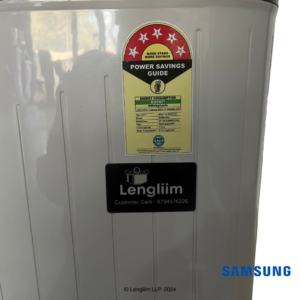 Samsung 7.5 Kg Semi Automatic Washing Machine with Hexa Storm Pulsator (Black, WT75C3200GG) Star Rating Real View