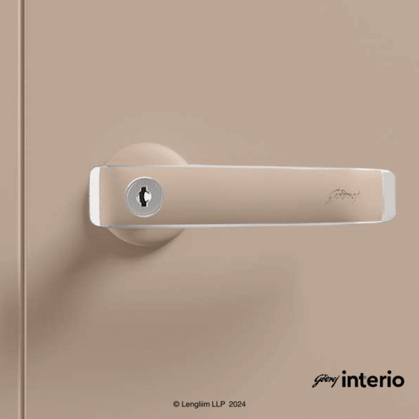 Godrej Interio Auraline Men Basic 2 Door Almirah (Textured Affogato) Door Lock