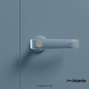 Godrej Interio Auraline Women Basic 2 Door Almirah (Matte Sky Gray) Door Handle