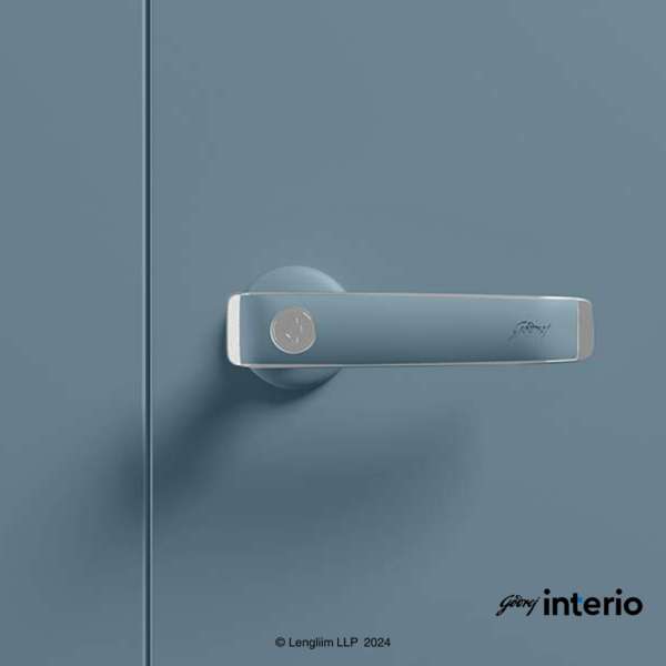 Godrej Interio Auraline Women Basic 2 Door Almirah (Matte Sky Gray) Door Handle