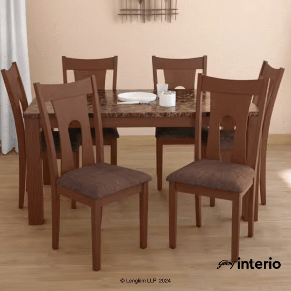 Godrej Interio Honey Dining Chair (Cappuccino) Dining Set