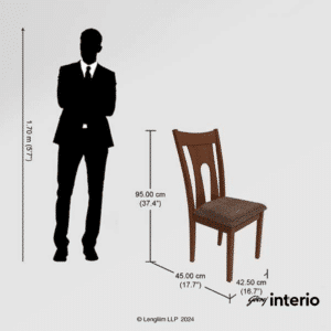 Godrej Interio Honey Dining Chair (Cappuccino) Dimensions