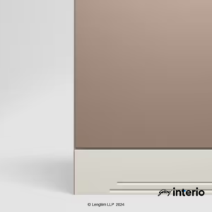 Godrej Interio Slimline 3 Door Almirah (Locker, Portabella) Skirting View