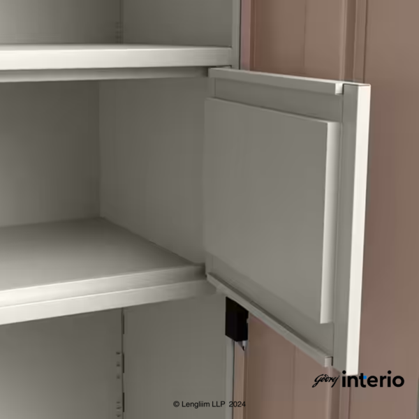 Godrej Interio Slimline 3 Door Almirah (Locker, Portabella) Locker Box