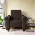 Godrej Interio Supreme Advance 1 Seater Fabric Sofa (Dark Brown) Marketing View