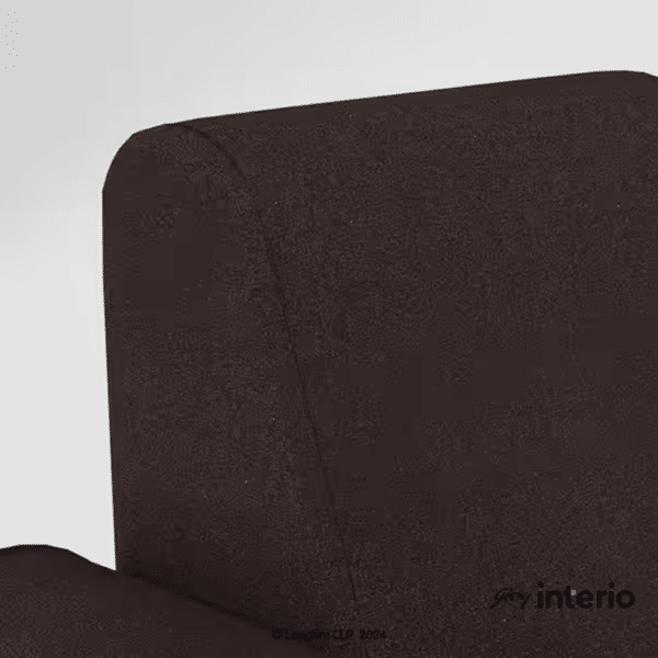Godrej Interio Supreme Advance 1 Seater Fabric Sofa (Dark Brown) Top View
