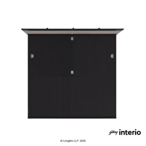 Godrej Interio Apex Nx King Size Engineered Wood Bed with Pull-Out Storage Top View