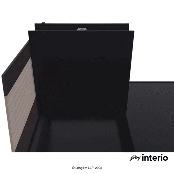 Godrej Interio Apex Nx King Size Engineered Wood Bed with Pull-Out Storage Pull Up Storage