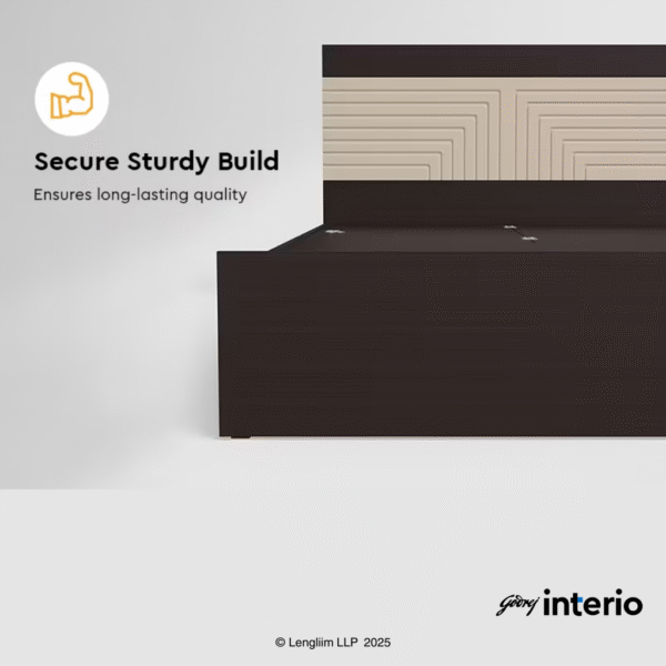 Godrej Interio Apex Nx King Size Engineered Wood Bed with Pull-Out Storage Features2