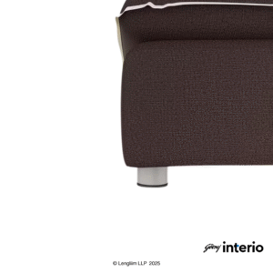 Godrej Interio Windsor 2 Seater Sofa Bed (Brown) Leg View