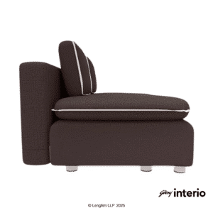 Godrej Interio Windsor 2 Seater Sofa Bed (Brown) Side View