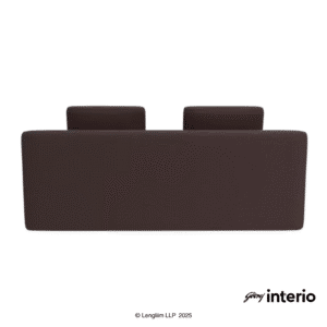 Godrej Interio Windsor 2 Seater Sofa Bed (Brown) Back View