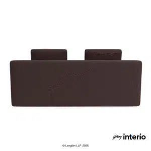 Godrej Interio Windsor 2 Seater Sofa Bed (Brown) Back View