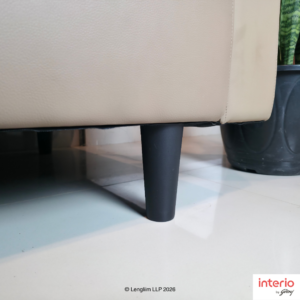 Godrej Interio Vespera 3 Seater Sofa (Synthetic Leather, Black Peanut) - Image 15