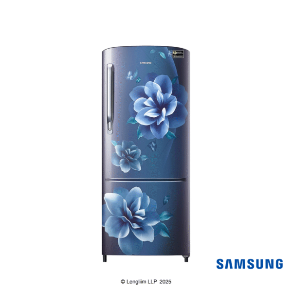 Samsung 183 Liters 3 Star Single Door Refrigerator (Camellia Blue, RR20C2723CU) Front View