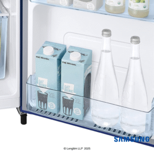 Samsung 183 Liters 3 Star Single Door Refrigerator (Camellia Blue, RR20C2723CU) Door Bottle Holders