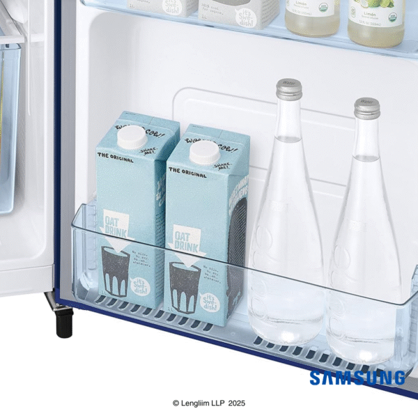 Samsung 183 Liters 3 Star Single Door Refrigerator (Camellia Blue, RR20C2723CU) Door Bottle Holders