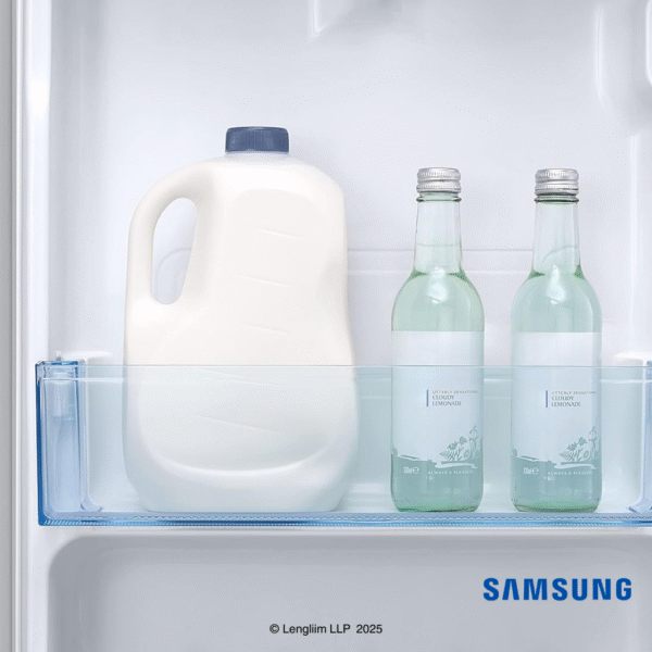 Samsung 183 Liters 3 Star Single Door Refrigerator (Camellia Blue, RR20C2723CU) Door Bottle Holders
