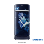 Samsung 189 Liters 5 Star Single Door Refrigerator (Midnight Blossom Blue, RR21C2H25UZHL) Front View