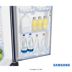 Samsung 189 Liters 5 Star Single Door Refrigerator (Midnight Blossom Blue, RR21C2H25UZHL) Door Bottle Holders