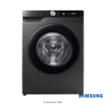 Samsung 9 Kg Front Load Fully Automatic Washing Machine with AI Contrl & Superspeed (Refined Inox, WW90DG6U24AXTL) Front View