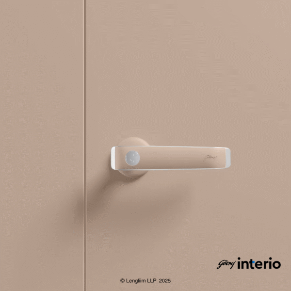 Godrej Interio Auraline Women Basic 2 Door Steel Almirah (Affogato Tex) Door Handle