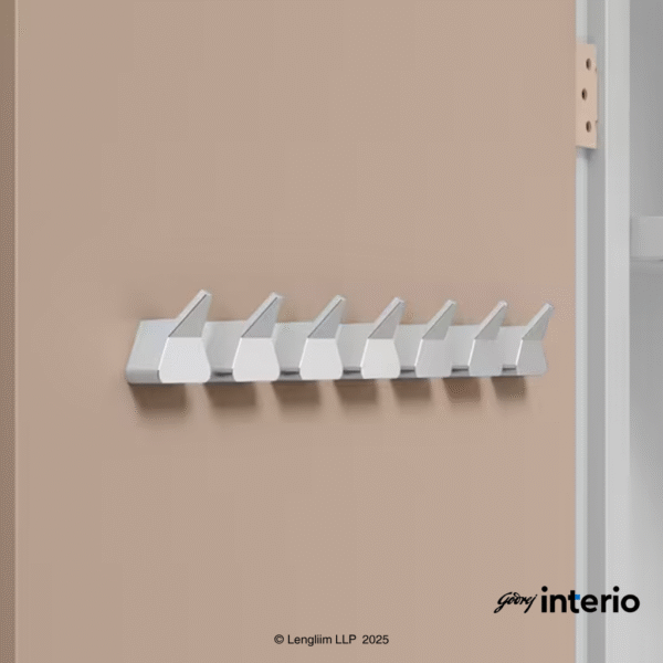 Godrej Interio Auraline Women Basic 2 Door Steel Almirah (Affogato Tex) Cloth Hanger