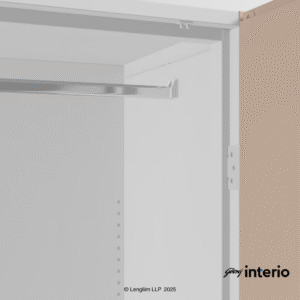 Godrej Interio Auraline Women Basic 2 Door Steel Almirah (Affogato Tex) Cloth Hanger