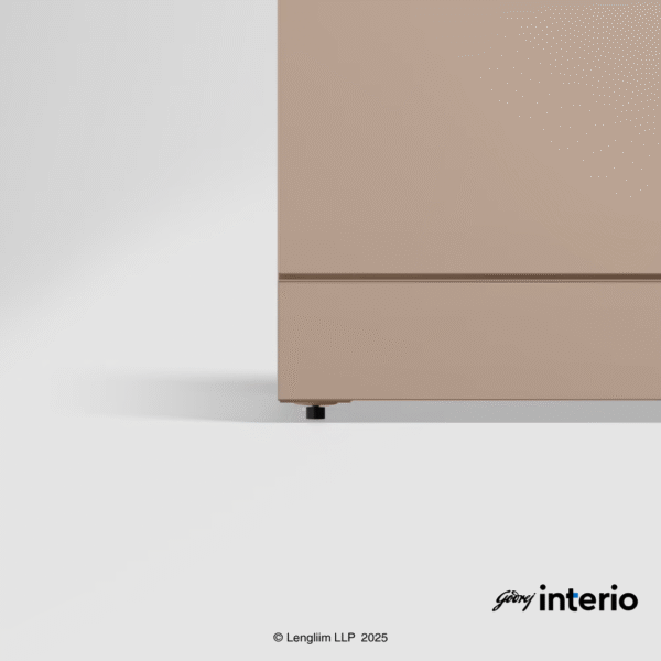 Godrej Interio Auraline Women Basic 2 Door Steel Almirah (Affogato Tex) Skirting