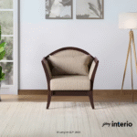 Godrej Interio Cedar 1 Seater Sofa (Fabric, Beige) Marketing View