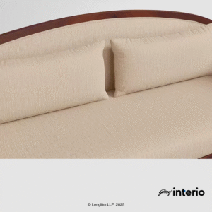 Godrej Interio Cedar 3 Seater Sofa (Fabric, Beige) Sofa Cushion